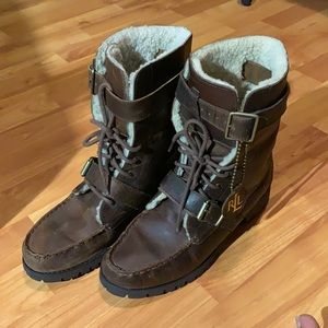 Ralph Lauren - DISTRESSED Leather Boots